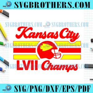 KC Chiefs LVII Champs Gift SVG