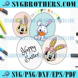 Happy Disney Family Easter Egg SVG