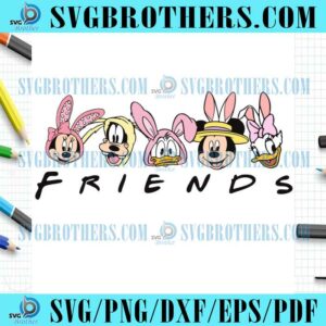 Easter Bunny Mickey Friends SVG