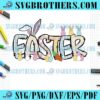 Easter Day Bunny And Eggs SVG