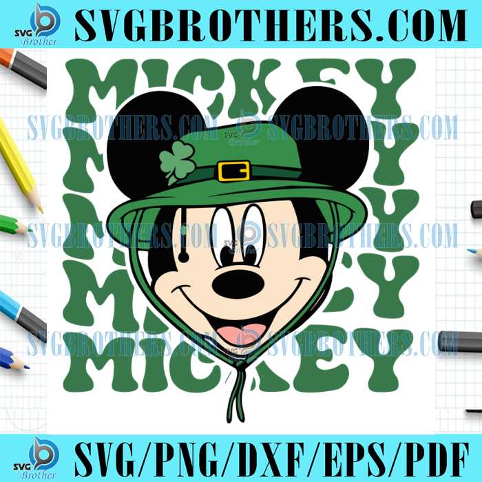 Magical Patricks Mickey Shamrock SVG