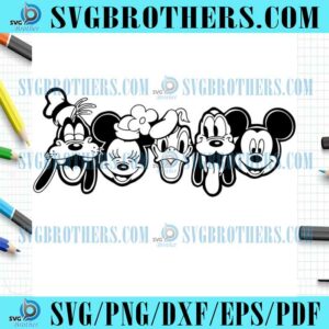 Mickey And Friend Disney Gift SVG