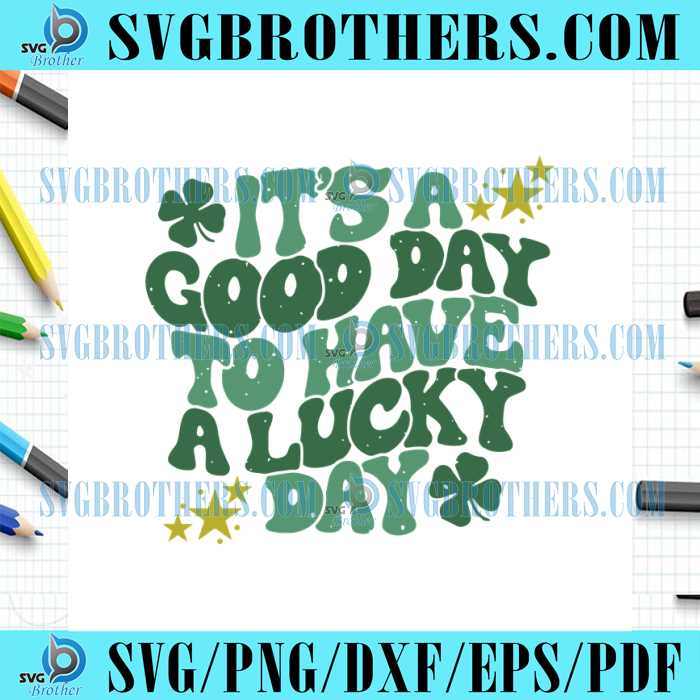 Retro Groovy Patricks Lucky Day SVG