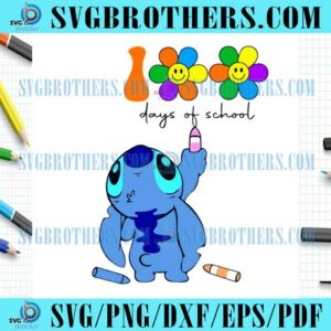 100th Teacher School Stitch Life SVG