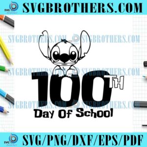 Disney Stitch Back To School SVG