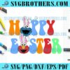 Happy Easter Day Elmo Cartoon SVG