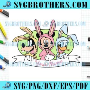 Mickeys And Friends Easter Bunny SVG