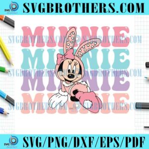 Funny Easter Bunny Disney Minnie SVG
