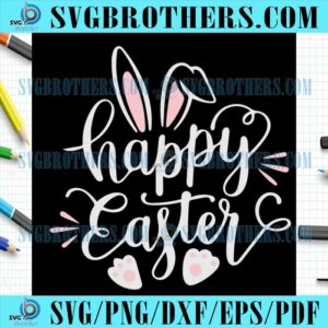 Funny Easter Cute Bunny Gift SVG