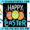 Happy Easter Colorful Egg Gift SVG