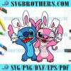 Disney Couple Easter Stitch Angel Bunny SVG