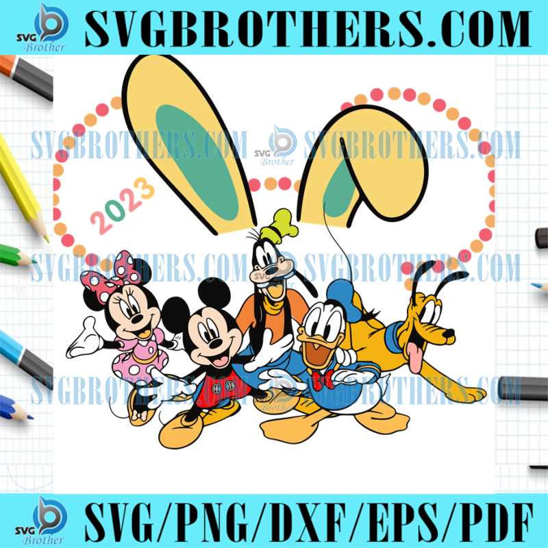 Mickey And Friends Easter Day 2023 SVG