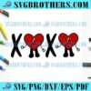 Xoxo Bad Bunny Heart Valentines SVG