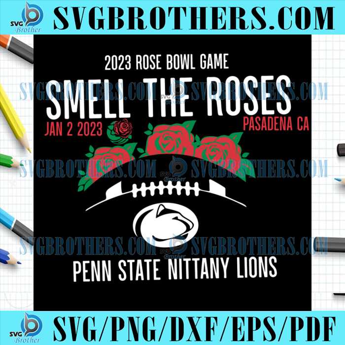Penn State 2023 Rose Bowl Game Roses SVG