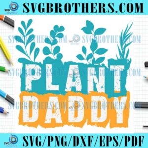 Happy Retro Plant Fathers Day SVG