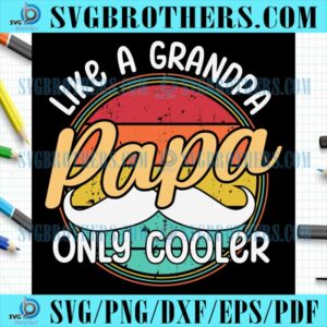 Retro Like A Papa Cooler Vintage SVG