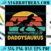 Happy Daddy Saurus Vintage SVG