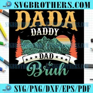 Funny Dada Daddy Brush SVG