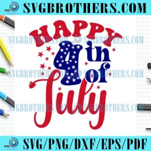 4th Of July USA Flag Firework SVG