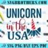 Unicorn In The America Flag 4th July SVG