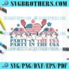 Happy Party In USA Flag Heart PNG