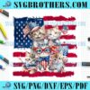 Fourth Of July Cat America Flag PNG