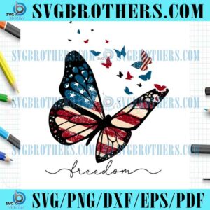 Fourth Of July USA Flag Butterfly Free PNG