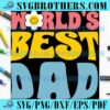 Best Dads World Daisy Smile Face SVG