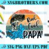 Funny Retro Reel Cool Papa Fish Vintage SVG