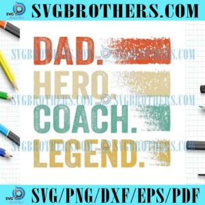 Retro Dad Hero Coach Legend PNG