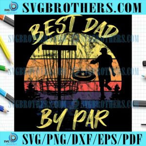 Retro Best Dad By Par Vintage PNG