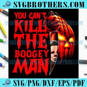 Kill The Boogeyman PNG Horror Pumpkin Halloween File