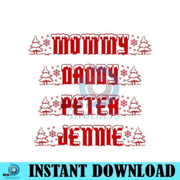 personalized-funny-christmas-family-members-svg-slihouette-design